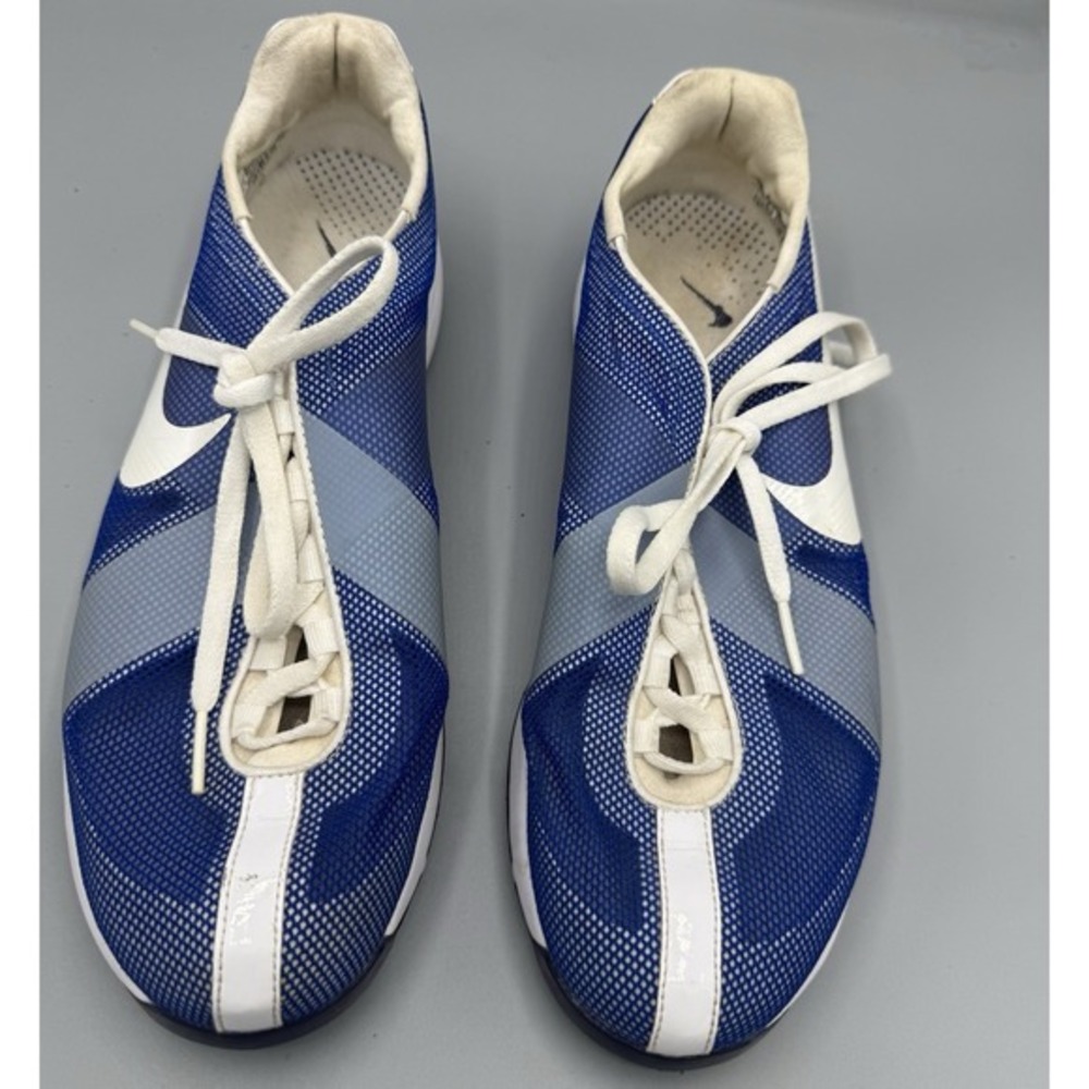 Nike Hyperfuse Lunar Summer Lite Golf Shoes Royal Blue‎ & White Woman's Size 9